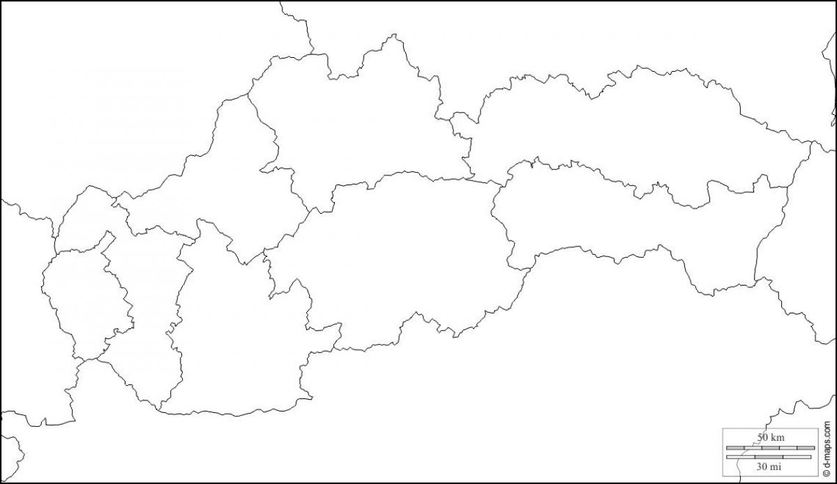 harta e Sllovakia bosh 