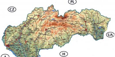 Harte e detajuar e Sllovakia