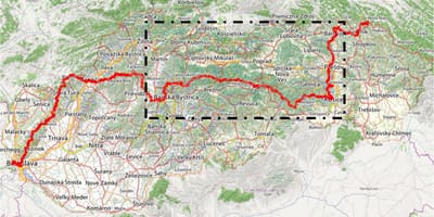 Ecja në hartë Sllovakia