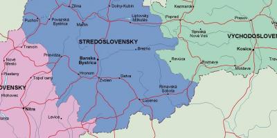 Harta e Sllovakia politike